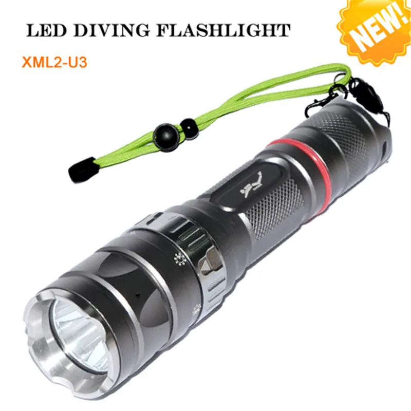 CREE XML U3 18650 флэш-светильник светодиодный водонепроницаемый 2000 люмен 50 метров подводный дайвинг флэш-светильник фонарь для кемпинга походный светильник