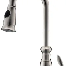 Матовый никель clour вытяжной кухонный распылитель для смесителя смеситель кран одно отверстие на бортике поворотный носик