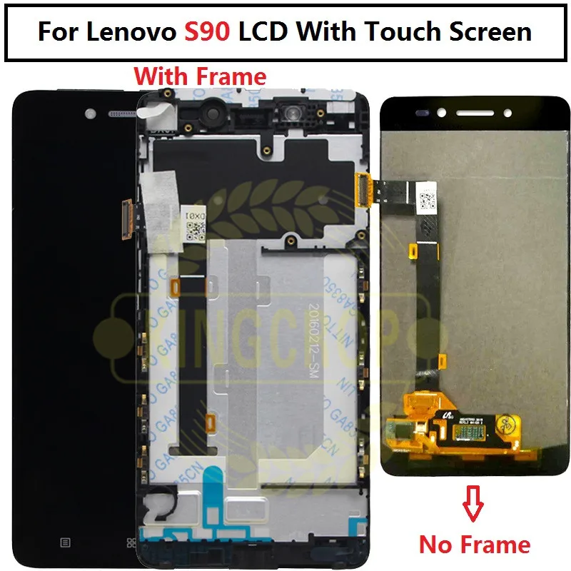 

Best Quality For Lenovo S90 LCD Display Touch Screen Digitizer Assembly With Frame S90-T S90-U S90-A Original Replacement Parts