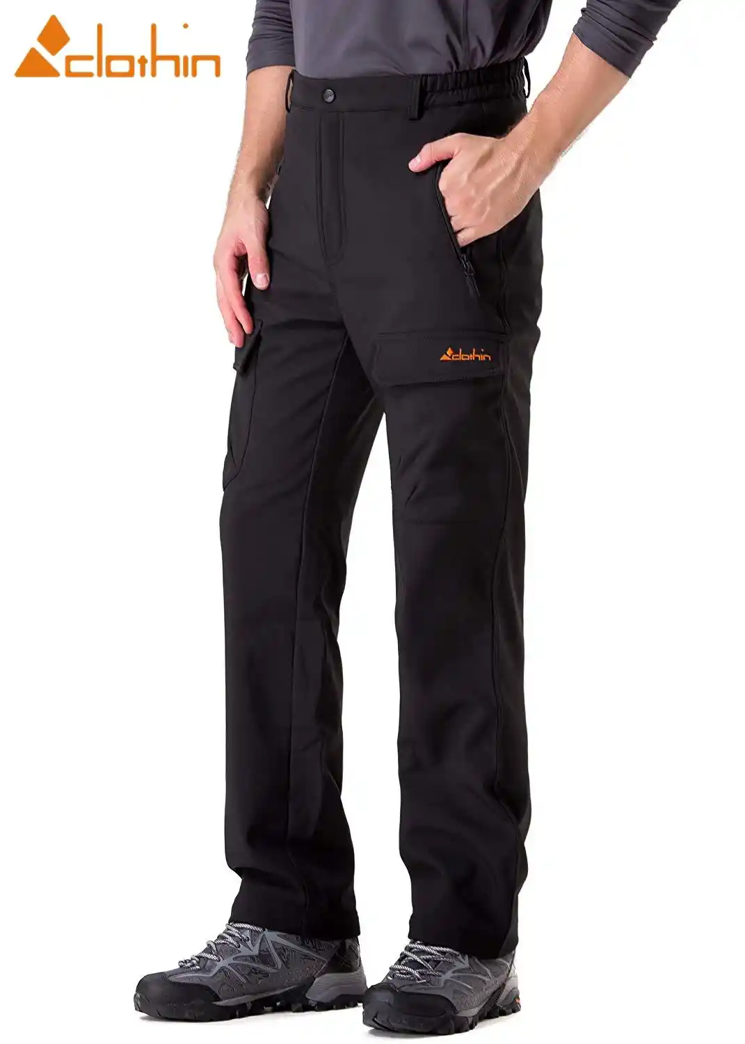 mens fleece lined wind pants