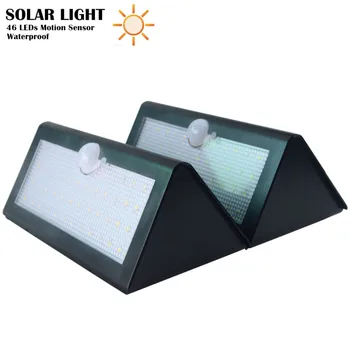 

New 46 LED Solar Lamp with 4 Modes PIR Motion Sensor 800lm IP65 Waterproof Wireless Security Outdoor Garden Street Wall Light