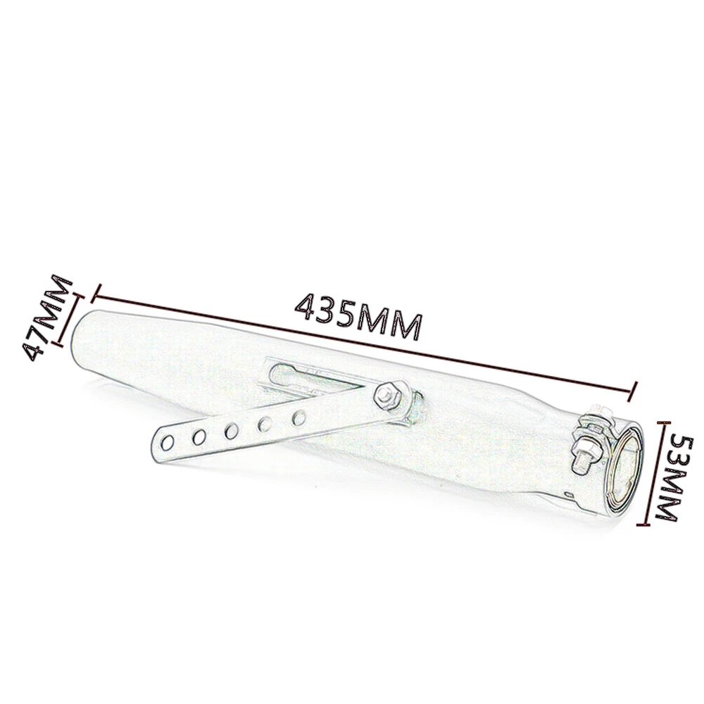 Универсальный 39-46 мм Ретро Гальванопокрытие хромом мотоцикл глушитель выхлопной трубы для Harley поплавок Honda CRF230F CRF150F