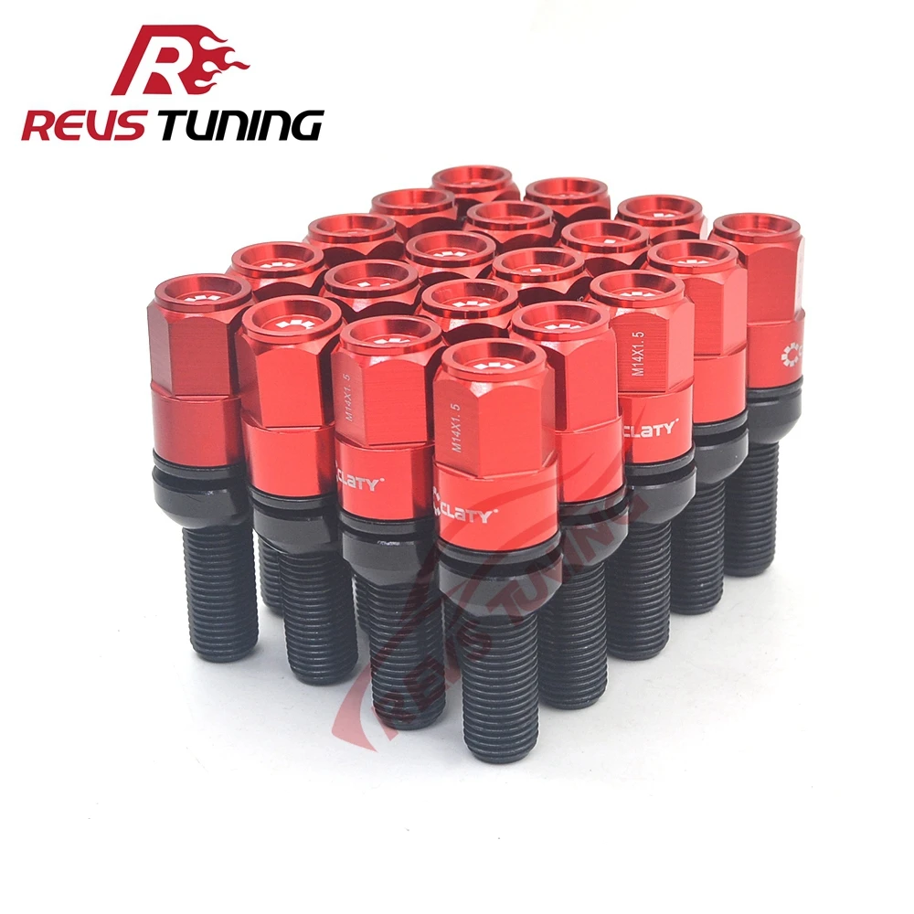 

20PCS M14x1.5 M14x1.25 M12x1.5 M12x1.25 Strength Car Steel Wheel Bolts Stud Wheel Locking Lug Bolts For VW Audi BMW Mercedes