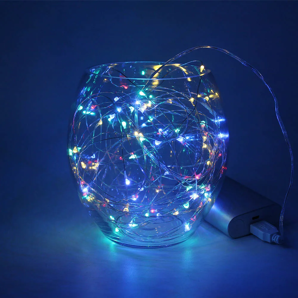 ANBLUB USB LED String Light 1M 2M 3M 5M 10M Waterproof Led Copper Wire String Holiday Outdoor