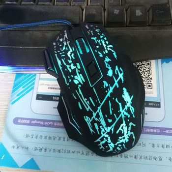 

Gamer Mouse 5500 DPI 7 Button LED Optical Wired USB Mouse Mice Game Mouse Silent/sound Mause For PC Computer Pro Gamer