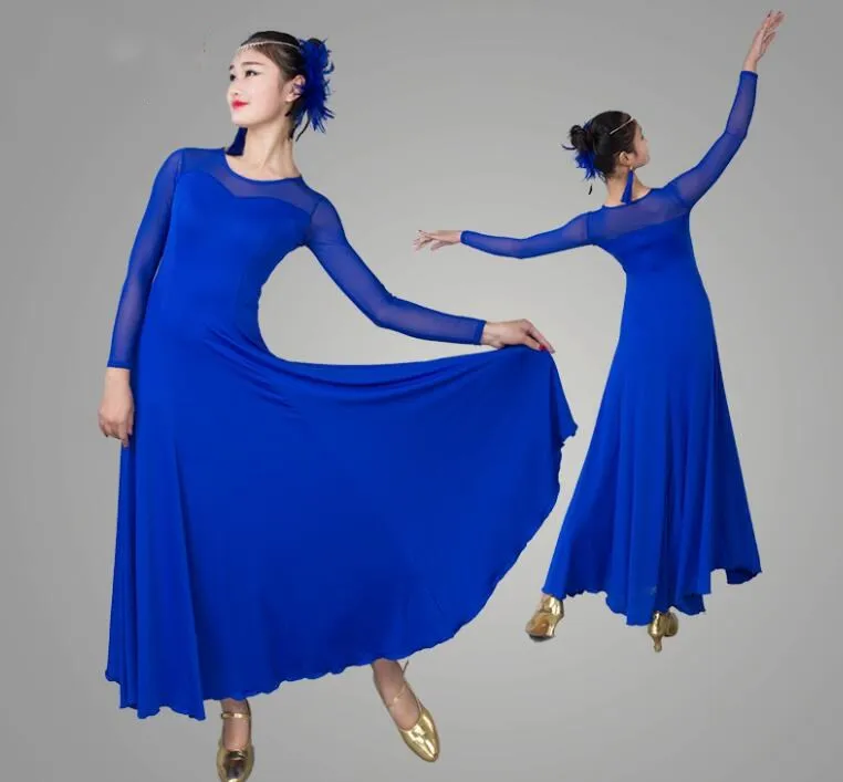 Ballroom Competition Dance Dress Modern Waltz Tango Fox Trot Standard Dress NEW