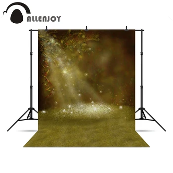 

Allenjoy photocall Light grass snowflakes glitter Christmas tree decoration backgrounds photography background new Year