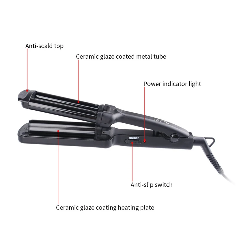 13 мм Профессиональный титановый бигуди для волос Контант температура щипцы для завивки палочка волнистая машина завивки волос щипцы для завивки инструмент для укладки