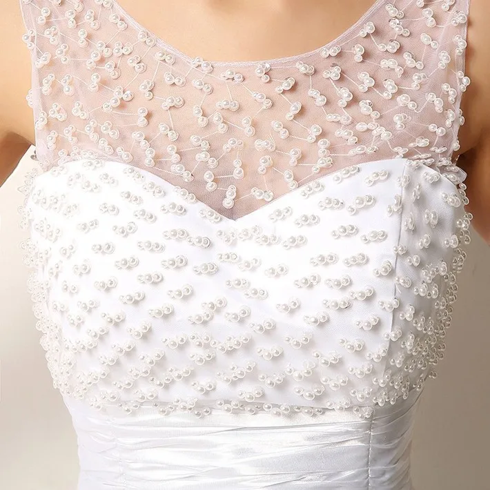 Vintage Lace Beading Short Wedding Dress