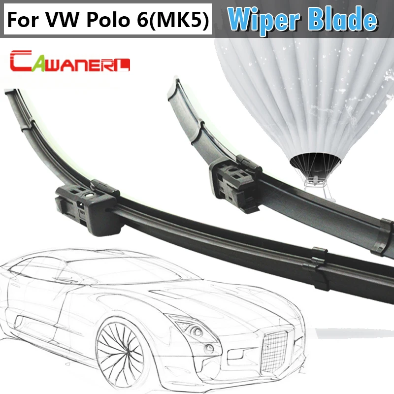 Cawanerl Car Soft Rubber Windscreen Wiper Blade Windshield Auto Wiper