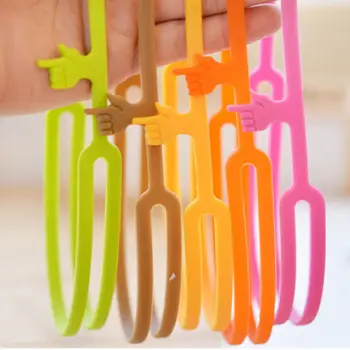 

Hot Sale New Cute Silicone Finger Pointing Bookmark Book Mark Office Supply Funny Gift Drop Shipping