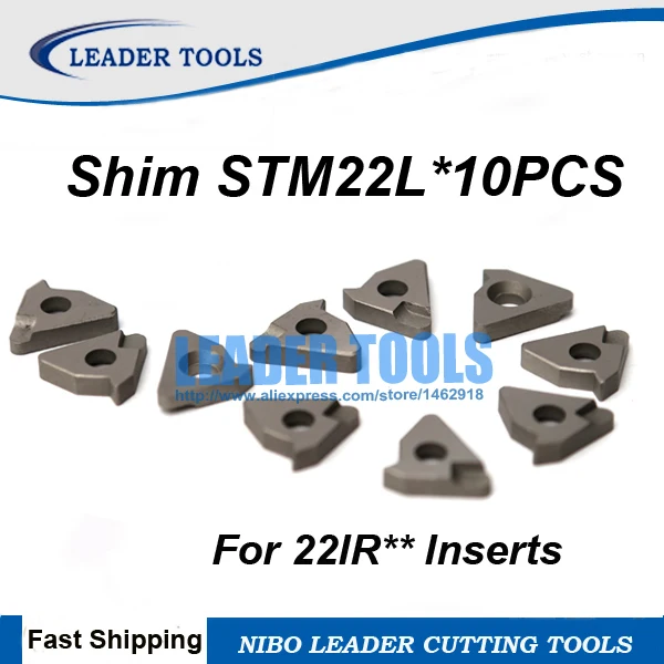 Buy STM22L*10PCS Carbide Inserts Shim for 22NR/22IR,Carbide Shim for SNR/SIR