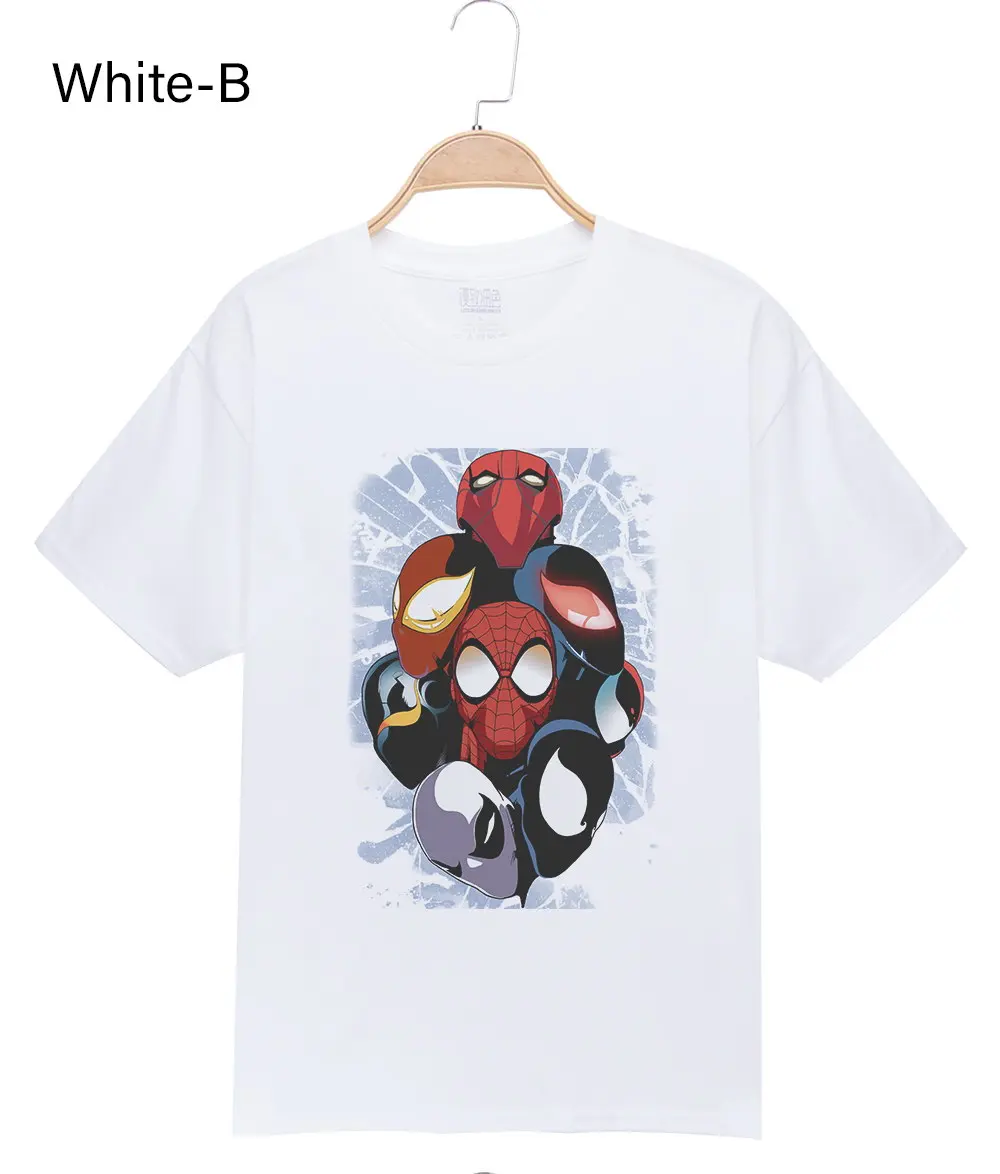 Брендовая одежда г. Летняя футболка с супергероями крутая Мужская футболка с рисунком из мультфильма «лазание хладагента» хлопковые футболки с забавным принтом - Цвет: White B