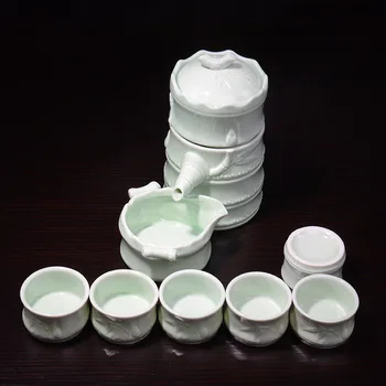 

Traditional Chinese semi-automatic tea sets home office ceramics tea making artifact creative Kung Fu tea