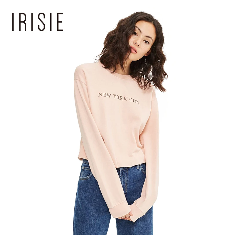 IRISIE 2018 Apricot Autumn Fashion Sweatshirt Women Casual