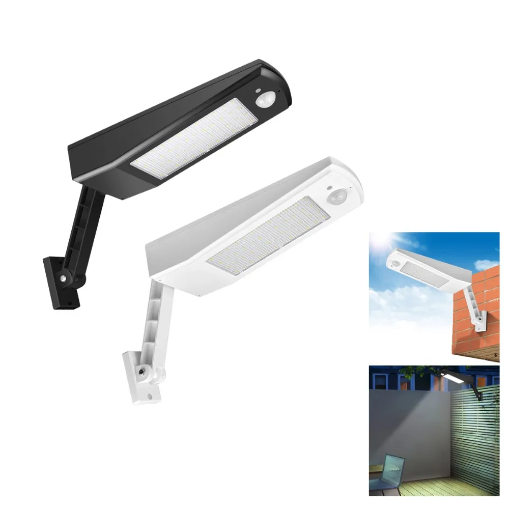 

led lamp solar battery powered motion sensor led wall light bulb lampe solaire jardin luz con sensor de movimiento lamparas