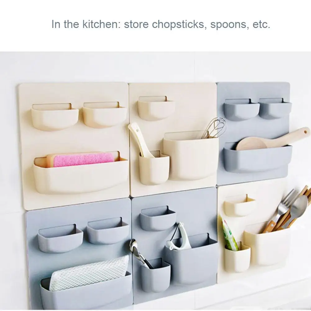 

New Multi-function Punch-free Wall Hanging Cupboard Cutting Tableware Racks Holder Kitchen Cabinet Storage Rack Dropship