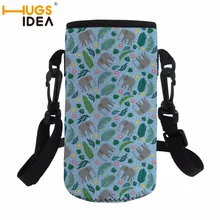 HUGSIDEA цветы слон 500 мл бутылка для воды Чехол плечевой ремень крышка изготовленный на заказ оболочка для бутылки