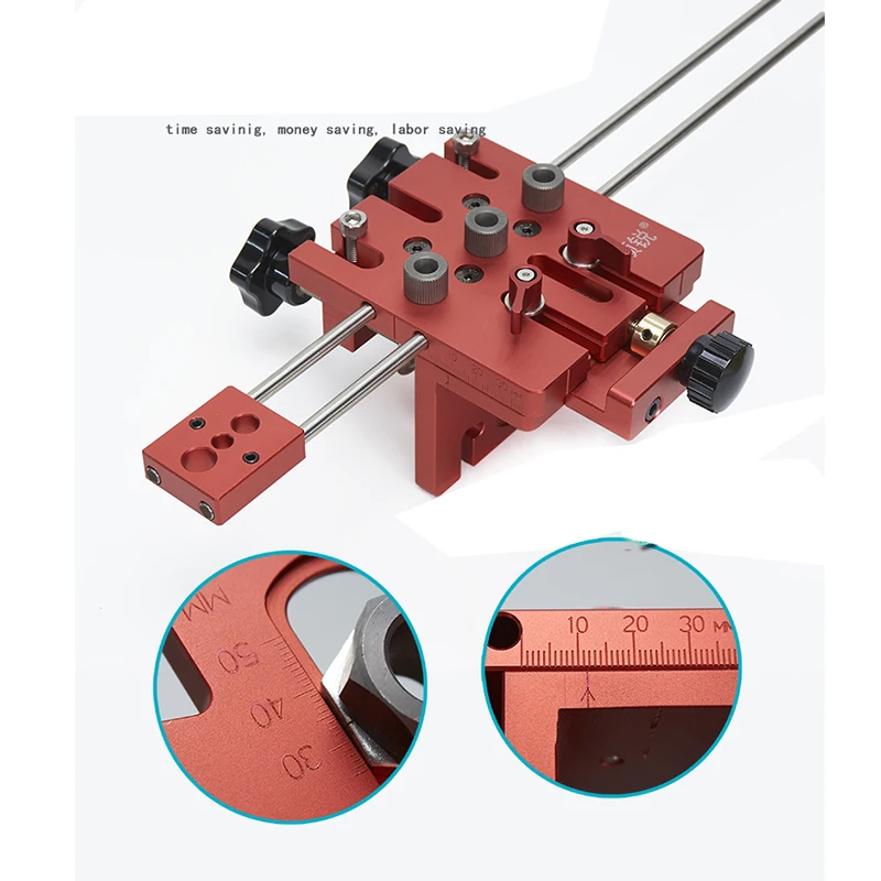 3 в 1 Дырокол перфоратор позиционер направляющий локатор джиг столярная система Комплект Высокая точность дюбелирование джиг столярная Деревообработка