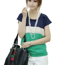 10 шт./партия, повседневные женские рубашки, модные футболки, женские рубашки в красную полоску, женские с короткими рукавами, большие размеры, топы, футболки