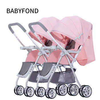 

Twins Baby Trolley Can Be Split, Sit, Lie Down, Turn To Light, Fold Two Child Car, Double Carriage.