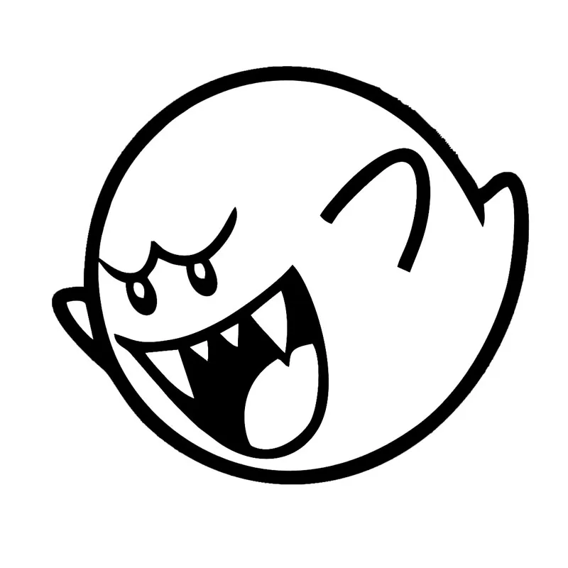 14*12.3CM Cute Flying Ghost Vinyl Car Styling Decal Personality Car