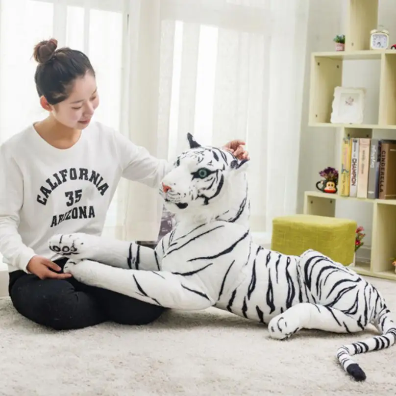 

New big size Soft Stuffed Animals Tiger Plush Toys Pillow Cartoon Animal Big Pattern Kawaii Doll Cotton Girl Toys For Children
