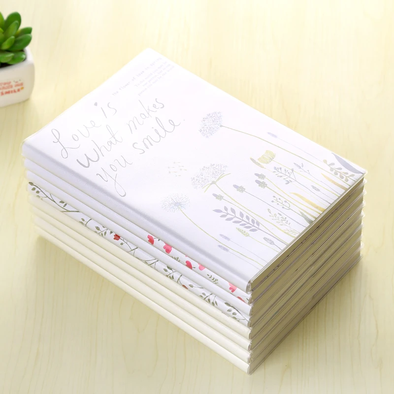 Милый блокнот свежий Одуванчик тюльпан цветочный дневник Kawaii школьный журнал офисные принадлежности студенческие канцелярские материалы Escolar