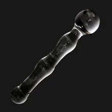 Pyrex glass dildo fake penis crystal anal beads butt plug prostate massager g-spot female masturbation Sex toys for women men