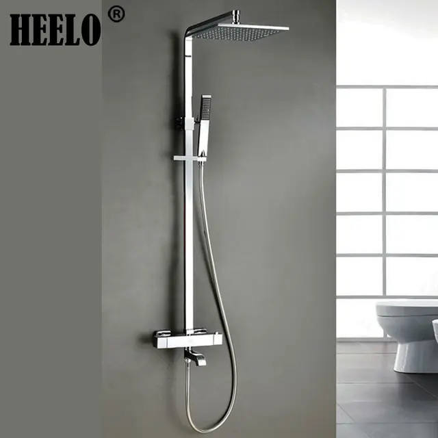 wall mount bathtub faucet with diverter square wall mounted chrome thermostatic shower column rain faucet bathroom bath mixer bathtub faucets with wall mount bathtub faucet with diverter square wall mounted chrome thermostatic shower column rain faucet bathroom bath mixer bathtub faucets with