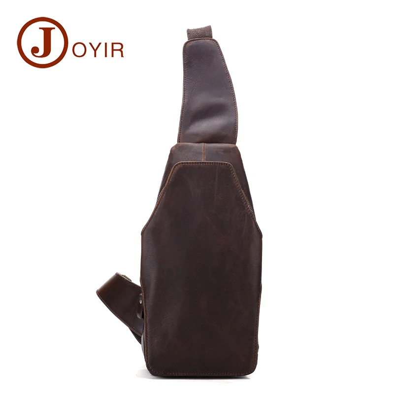 JOYIR Неподдельной Кожи Людей Сумки карманы Посланник Crossbody Груди Пакет Небольшой