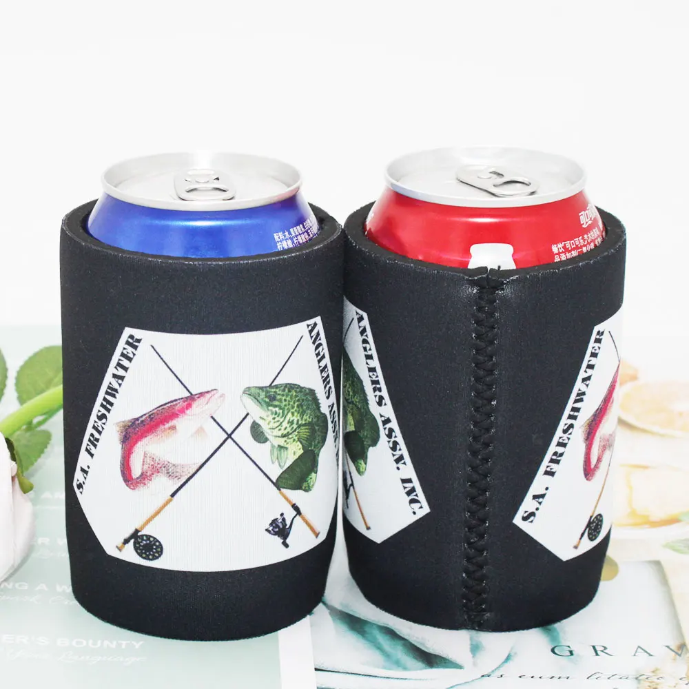 Customized Logo 300pcs Thermal Bag Can Cooler Neoprene Stubby Holder Ice Cooler Box Lunch Cooler Bag Beer Can Cover