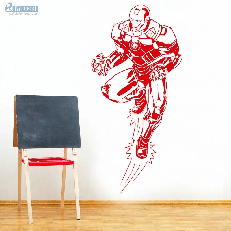 Creative Design Iron Man Home Decor Wall Stickers Vinyl