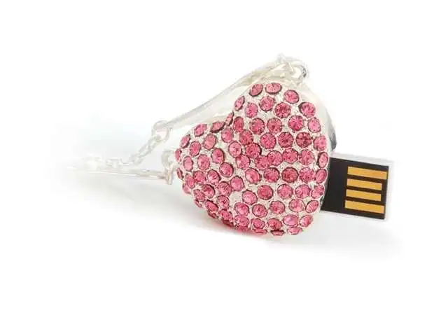 Лидер продаж ювелирный USB флеш накопитель 64 ГБ с ангельским сердцем флешка Usb