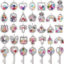 Магнитная стеклянная плавающая подвеска, медальон, хрустальные кулоны для фотографии 35 стилей на выбор