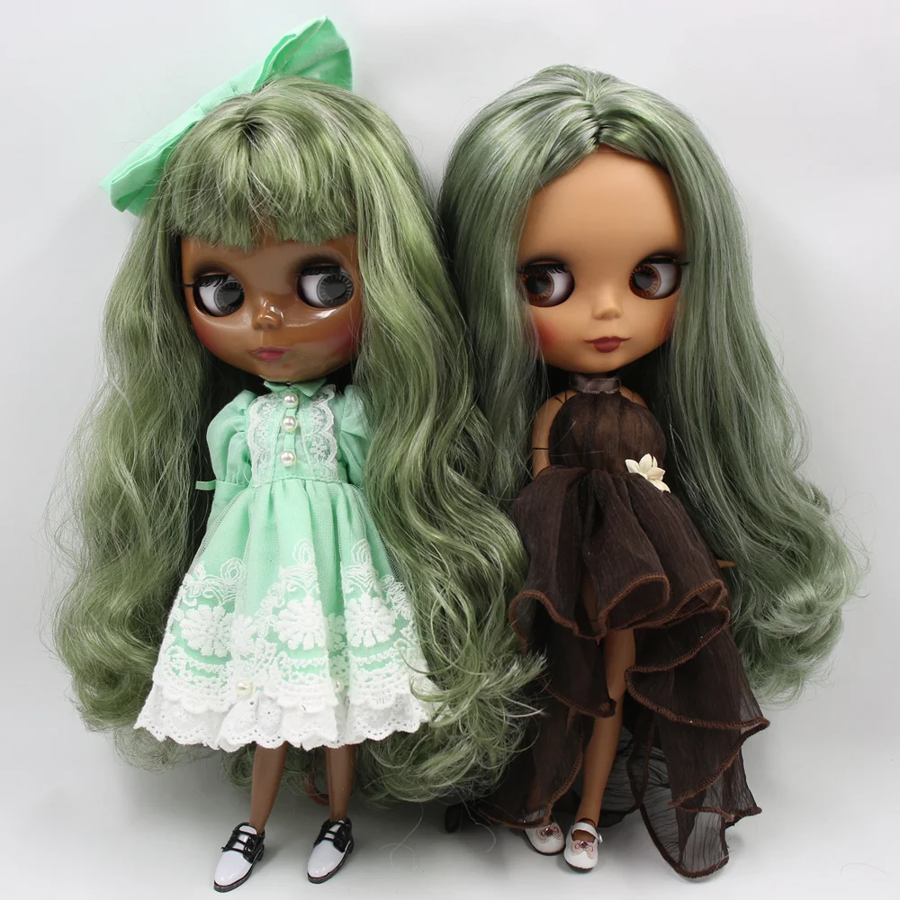 Кукла на заказ ICY DBS Blyth No.BL4299/9084 зеленая с серебряными волосами 1/6 bjd аниме ob24|Куклы|
