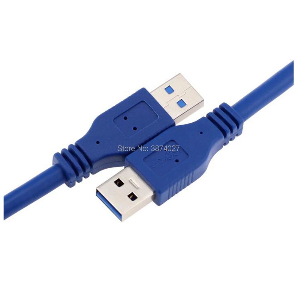 Высокоскоростной USB 3,0 папа к USB 3,0 папа удлинитель USB3.0 M/M синий кабель адаптер