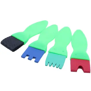 

16 Pieces Sponge Painting Brushes Kids Painting Kits Early Learning Foam Brushes for DIY Art Crafts