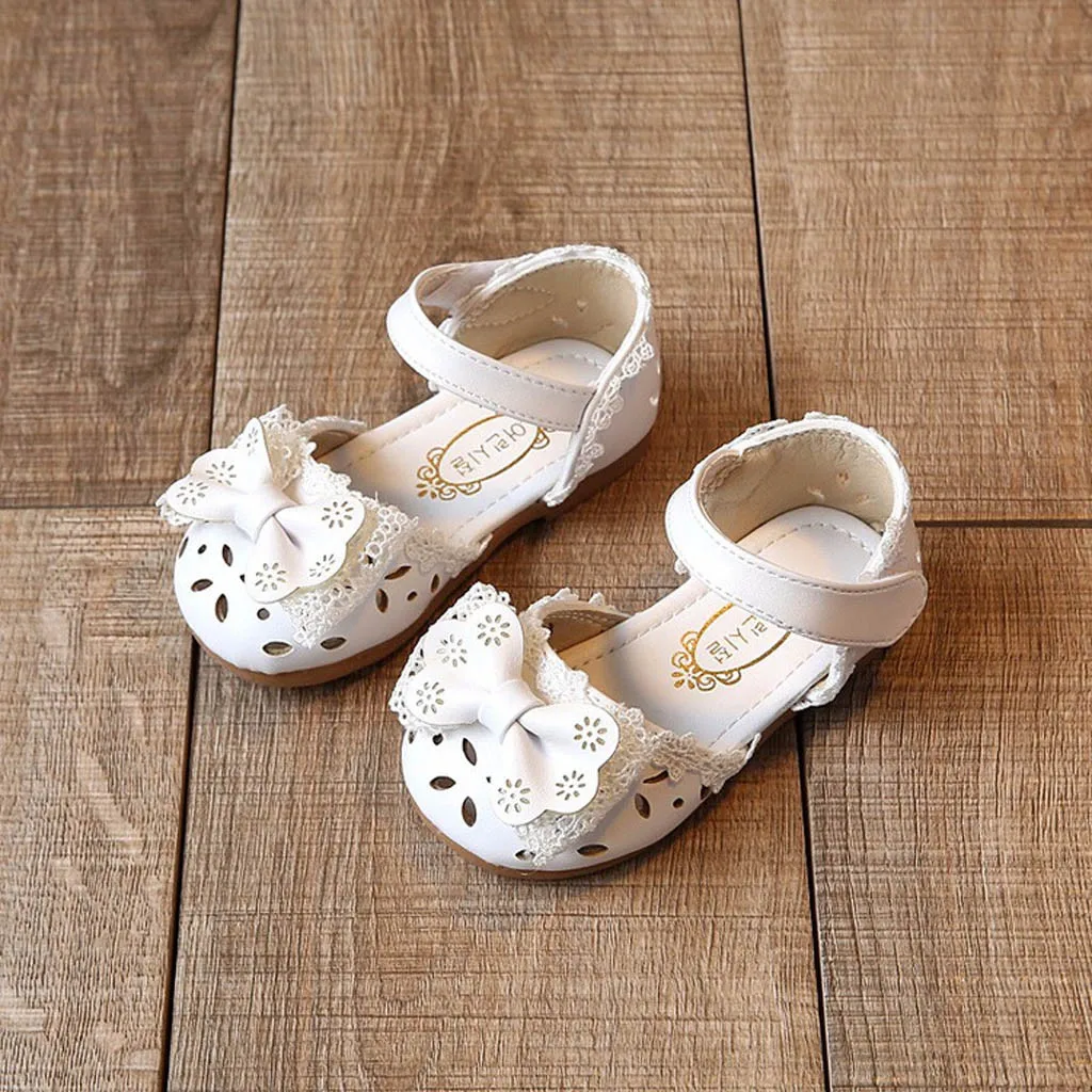 

toddler sandals Infant Kids Baby Girls Elegant Bowknot Flower Princess Shoes girls summer children's sandale bebe fille #3