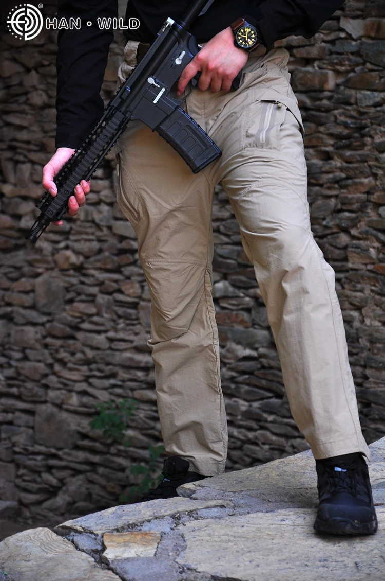 Los hombres al aire libre trekking rápido Pantalones de senderismo Primavera Verano deportes Pesca Pantalones Tactical protección UV camping Pantalones