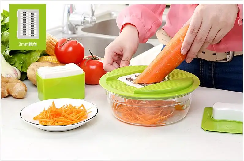 

Multi-function Cutter Shred Machine Grater Manual Slicer