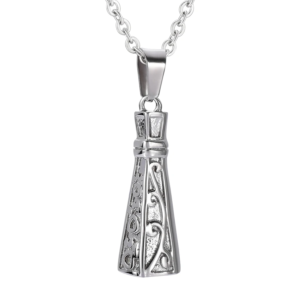 

IJD9940 Paw Print Engrave Bell Called For Ashes Retro Design Retro Pendant Stainlee Steel Necklace Hold Ashes Cremation Jewelry