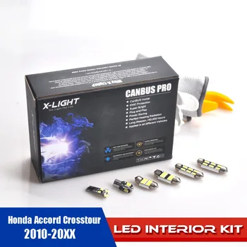

18pcs White Car LED Light Bulbs Interior Package Kit for Honda Accord Crosstour 2010-20XX