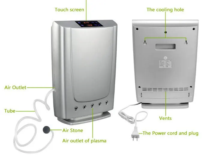 Плазменный и озоновый очиститель воздуха для дома/офиса очистка воздуха и стерилизация воды GL-3190 с озоном и анионовым генератором