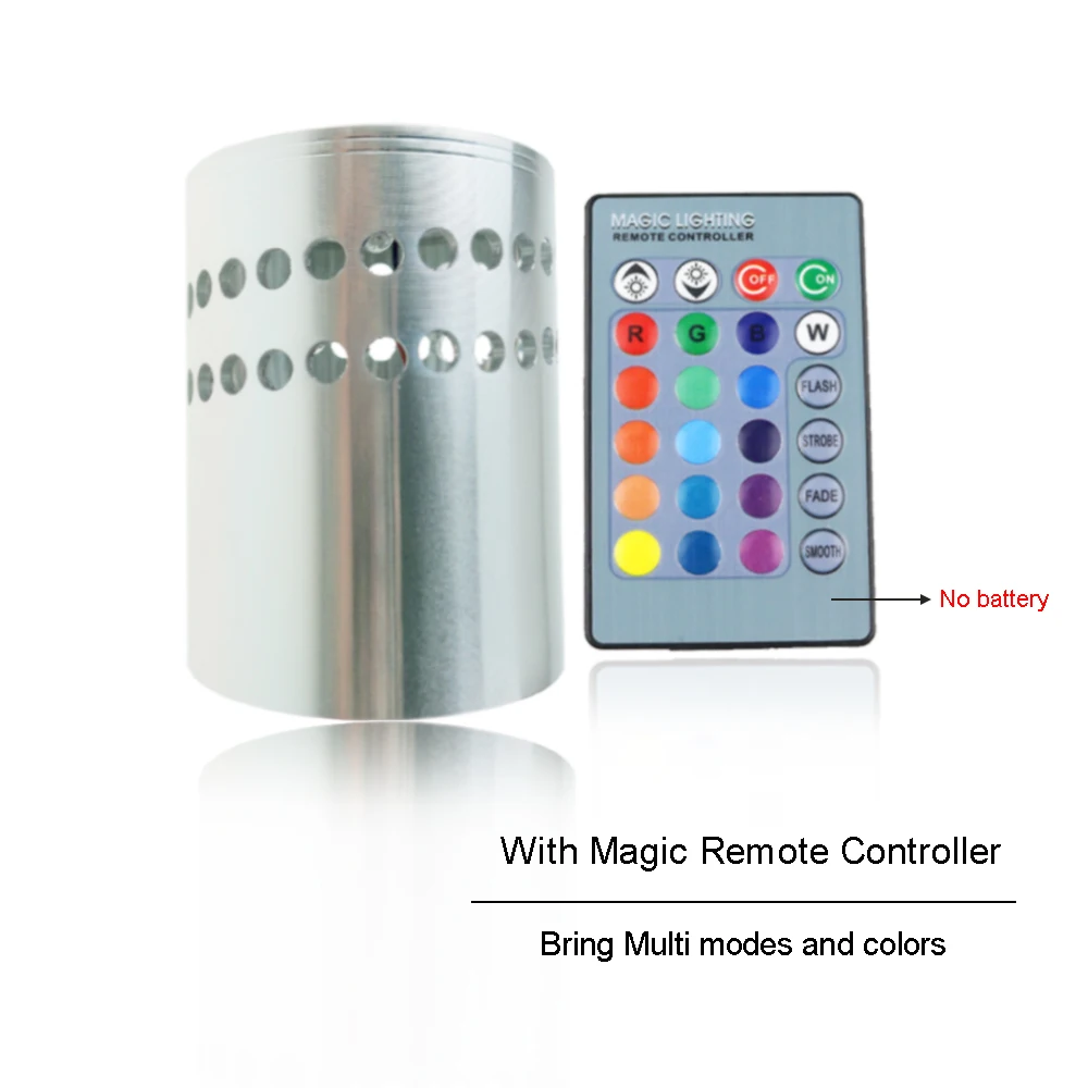 Lâmpada de Parede Luzes de Efeito de Espiral Espiral com Controlador Ktv e bar e decoração de Sala de Estar e hl Cor para Moderno Luz Conduzida da Parede com Controlador 110 V e 220 v 3 w 7 Luminárias de parede