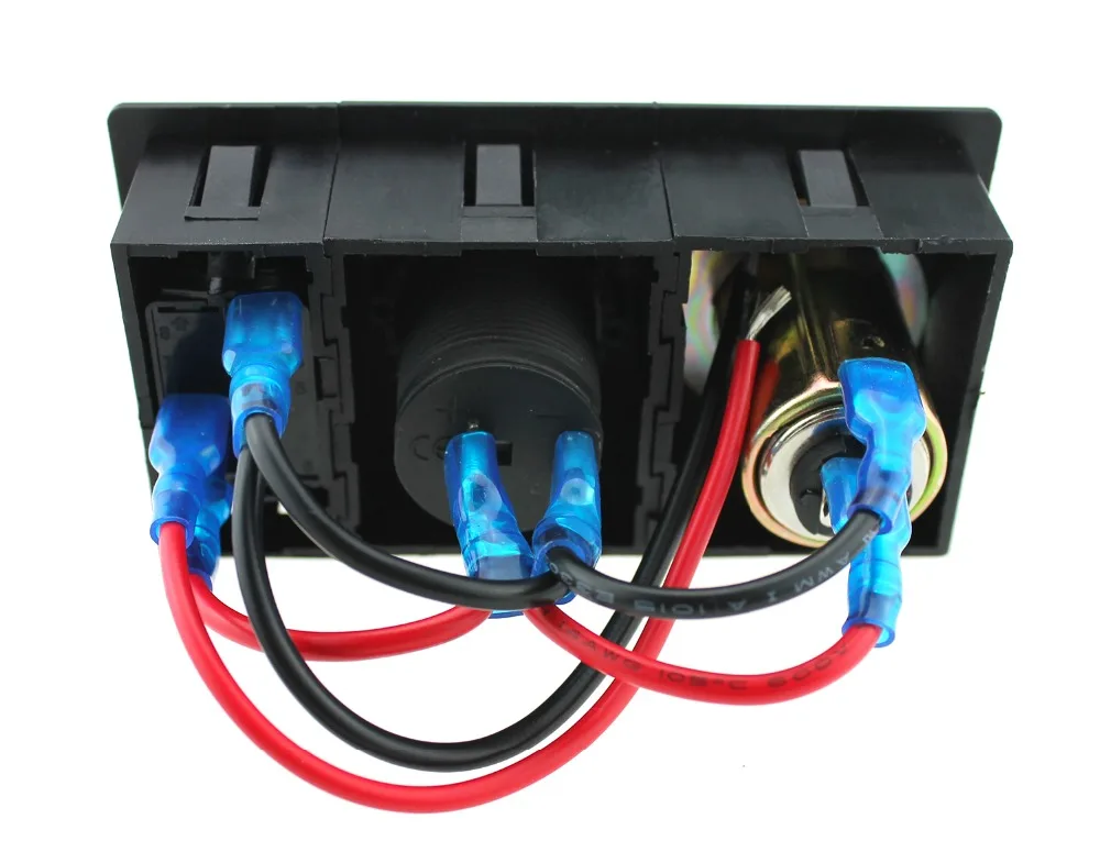 DC12V 24V Мощность гнездо прикуривателя с кулисный переключатель держатель Корпус