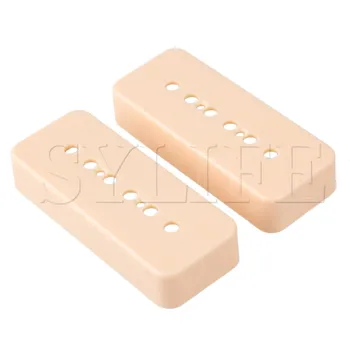 

Replacement Guitar Pickup Cover Vintage P90 SoapBar Ivory Plastic