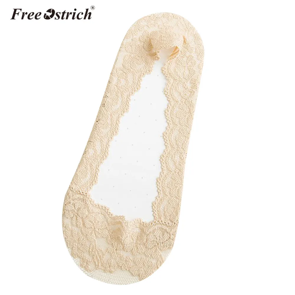 

Free Ostrich Socks Summer Spring Ankle Boat Antiskid Invisible Liner Comfy Socks Low Cut Female 2018 Womens Lace Dropshipping
