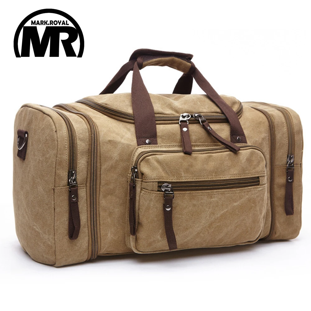 Markroyal Canvas Men Travel Bags Carry on Luggage Bags Men Duffel Bag Travel Tote Large Weekend