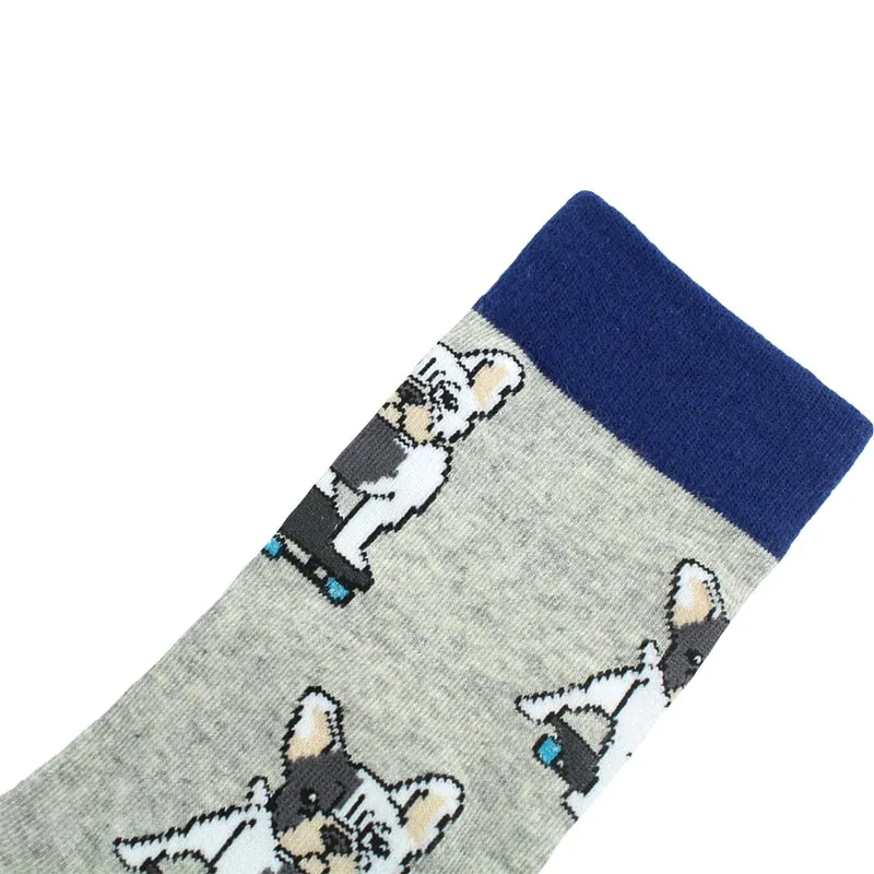 [COSPLACOOL]Animal Lion Harajuku Funny Socks Men Pug Dog Elephant Pattern Crew Socks Novelty Gift Sokken Unisex Skateboard Socks